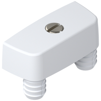 BLUM 40.2110 Obudowa złącza, wciskana, tworzywo, BIAŁA