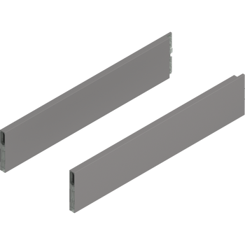 BLUM ZL4.500S.E MERIVOBOX BOXCAP, dł.=500 mm, wysokość E, lewy+prawy, SZARY INDIUM MAT