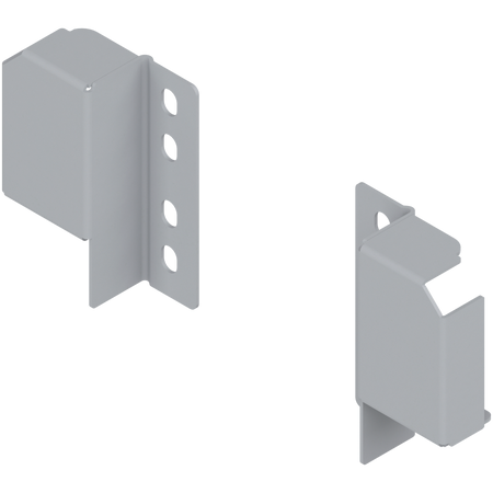 BLUM ZRR.5200 TANDEMBOX plus/antaro uchwyt relingu (tylny) do regulowanego relingu, na wkręty, prawy+lewy SZARY