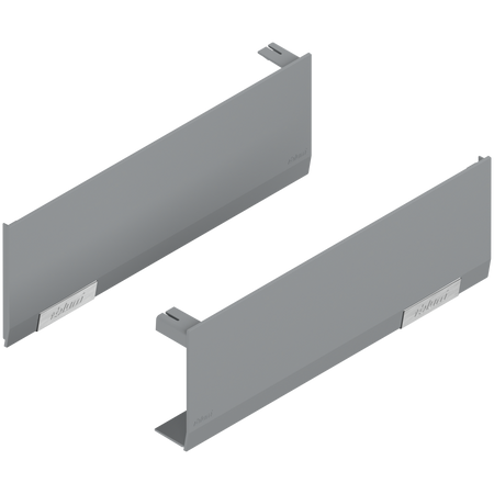BLUM 22.8000 Zestaw zaślepek AVENTOS HF/HS/HL top, gładki, prawy+lewy, nadrukowany JASNOSZARY