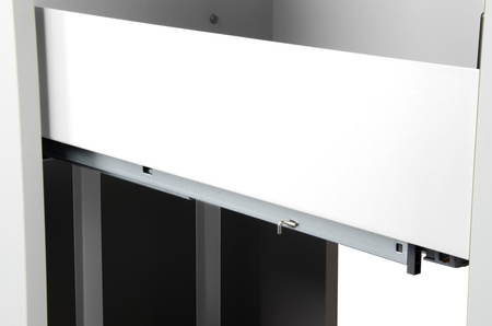 SMARTT KOSZ CARGO DO SZAFKI 30 CICHY DOMYK PEŁNE DNO WYSUW 2 POZIOMY PROWADNICE BLUM BIAŁY