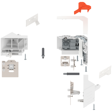 BLUM Z33M00E0A6 SYNCROMOTION Zestaw, Wysokość M BIAŁY