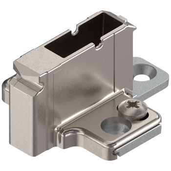 BLUM 175H9190.22 CLIP prowadnik, krzyżakowy, 18 mm, Cynk, wkręty EURO, RW: 2-częściowy