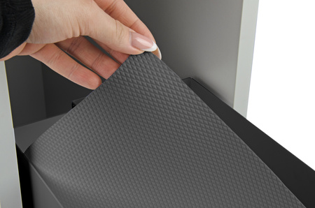 SMARTT KOSZ CARGO DO SZAFKI 25 CICHY DOMYK PEŁNE DNO WYSUW 2 POZIOMY ANTRACYT