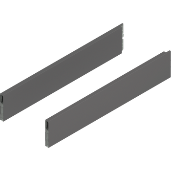 BLUM ZL4.550S.E MERIVOBOX BOXCAP, dł.=550 mm, wysokość E, lewy+prawy, ANTRACYT MAT