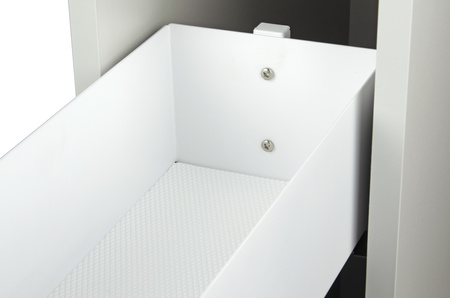 SMARTT KOSZ CARGO DO SZAFKI 20 CICHY DOMYK PEŁNE DNO WYSUW 2 POZIOMY PRAWY BIAŁY