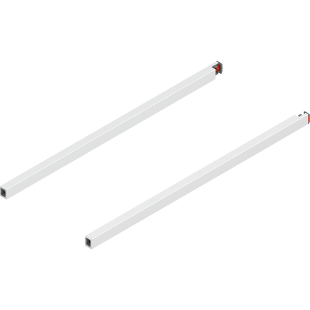 BLUM ZR4.500RS Reling podłużny MERIVOBOX, dł.=500 mm, lewy+prawy, JEDWABIŚCIE BIAŁY MAT