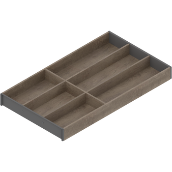 BLUM ZC7S550BH3 AMBIA-LINE wkład na sztućce do szuflady standardowej, do LEGRABOX/MERIVOBOX, w opcji drewnopodobnej, 6 przegródka na sztućce, dł.=550 mm, szerokość=300 mm DĄB NEBRASKA