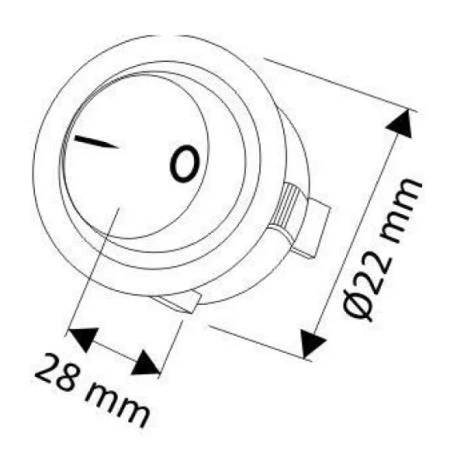 Design Light Wyłącznik/przełącznik kołyskowy W11, kolor biały