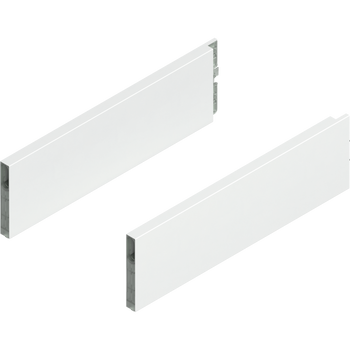 BLUM ZL4.350S.E MERIVOBOX BOXCAP, dł.=350 mm, wysokość E, lewy+prawy, JEDWABIŚCIE BIAŁY MAT