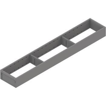 BLUM ZC7S600RS1 AMBIA-LINE ramki do szuflady standardowej, do LEGRABOX/MERIVOBOX, stal, dł.=600 mm, szerokość=100 mm SZARY INDIUM MAT