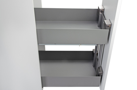 SMARTT KOSZ CARGO DO SZAFKI 30 CICHY DOMYK PEŁNE DNO WYSUW 2 POZIOMY ANTRACYT