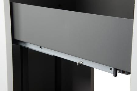 SMARTT KOSZ CARGO DO SZAFKI 60 CICHY DOMYK PEŁNE DNO WYSUW 2 POZIOMY ANTRACYT