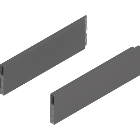 BLUM ZL4.350S.E MERIVOBOX BOXCAP, dł.=350 mm, wysokość E, lewy+prawy, ANTRACYT MAT