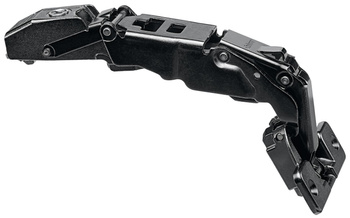 BLUM 71T7500N CLIP top zawias z zerowym uskokiem, ze sprężyną, drzwi nakładane, kąt otwarcia 155°, puszka na wkręty, CZARNY ONYKS