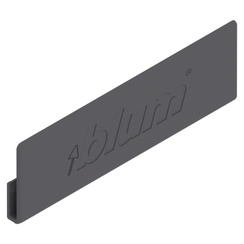 BLUM ABD.1000.BTABD V1000OG-M Zaślepka AVENTOS HK top / Zaślepka do MERIVOBOX, symetryczna, pogłębiony (blum), ANTRACYT MAT