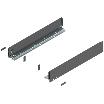 BLUM 770M5502Bok szuflady LEGRABOX, wysokość M (90.5 mm), dł.=550 mm, lewy+prawy, do LEGRABOX pure ANTRACYT MAT