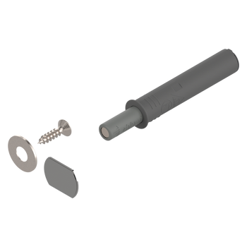 BLUM TIP-ON 956.1004 TIP-ON do drzwi (Zestaw), Wersja standardowa krótka, z magnesem SZARY