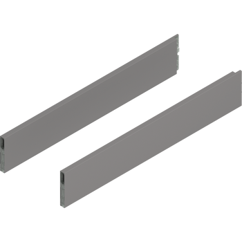 BLUM ZL4.600S.E MERIVOBOX BOXCAP, dł.=600 mm, wysokość E, lewy+prawy, SZARY INDIUM MAT