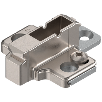 BLUM 175H9190 CLIP prowadnik, krzyżakowy, 9 mm, Cynk, wkręty EURO, RW: 2-częściowy