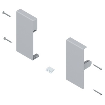 BLUM ZIF.71K0 Mocowanie frontu TANDEMBOX , wys. K, do szuflady wewnętrznej, lewe+prawe, do TANDEMBOX antaro SZARY