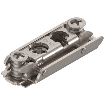 BLUM 175H4100 CLIP prowadnik, prosty, 0 mm, Stal, na zamont. EURO wkręty (20/32 mm) RW: mimośród