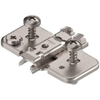 BLUM 174H7100E CLIP prowadnik, krzyżakowy, 0 mm, Stal, z kołkiem rozporowym EXPANDO, RW: mimośród