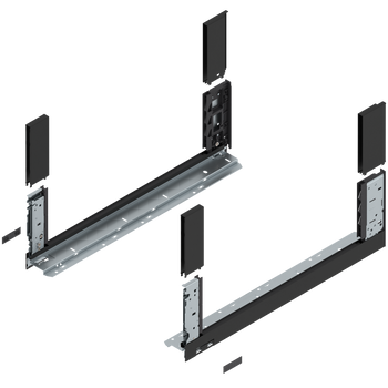 BLUM 780C5502S Bok szuflady LEGRABOX, wysokość C (177 mm), dł.=550 mm, lewy/prawy, do LEGRABOX free CZARNY CARBON MAT