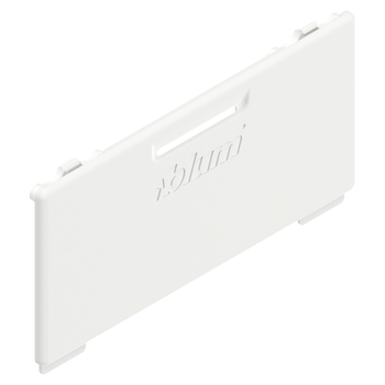 BLUM ZA4.5400.BTABD V1000SW-M MERIVOBOX Zaślepka ZA4.540, symetryczna, pogłębiony (blum), JEDWABIŚCIE BIAŁY MAT
