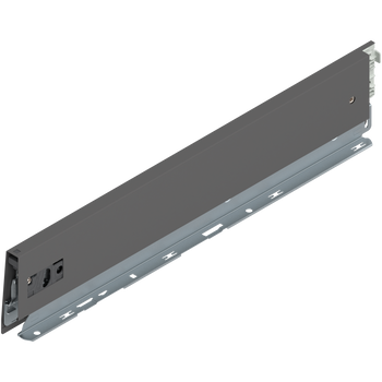 BLUM 470M4502S Bok MERIVOBOX, wysokość M (91 mm), dł.=450 mm, lewy, ANTRACYT MAT