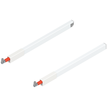 BLUM ZRG.337RSI Reling podłużny TANDEMBOX (górny), do szuflady z wysokim frontem, dł.=400 mm, lewy+prawy, do TANDEMBOX antaro BIAŁY