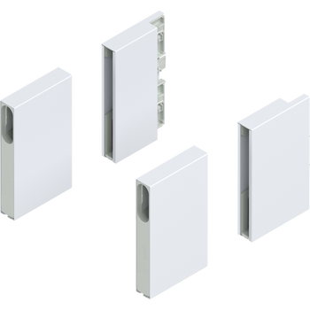 BLUM ZL4M00808 MERIVOBOX BOXCOVER, wysokość E, przedni+tylny, lewa+prawa, JEDWABIŚCIE BIAŁY MAT