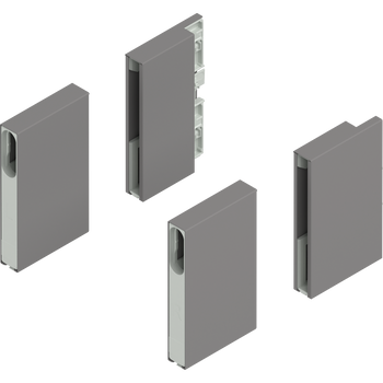 BLUM ZL4M00808 MERIVOBOX BOXCOVER, wysokość E, przedni+tylny, lewa+prawa, SZARY INDIUM MAT