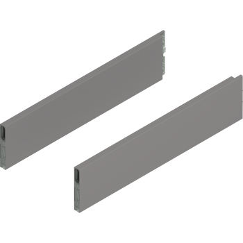 BLUM ZL4.450S.E MERIVOBOX BOXCAP, dł.=450 mm, wysokość E, lewy+prawy, SZARY INDIUM MAT