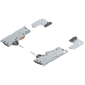 BLUM T60L7040 Zestaw (Jednostka TIP-ON BLUMOTION + Zabierak + Adapter), do LEGRABOX, do MOVENTO, Typ S0, dł. NL=270-349 mm, Całkowita waga szuflady=0-10 kg, prawy+lewa