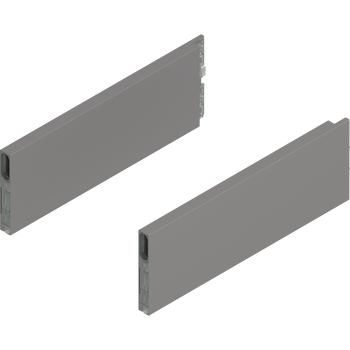 BLUM ZL4.300S.E MERIVOBOX BOXCAP, dł.=300 mm, wysokość E, lewy+prawy, SZARY INDIUM MAT