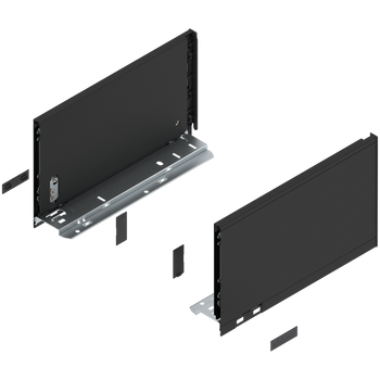 BLUM 770C3002S Bok szuflady LEGRABOX, wysokość C (177 mm), dł.=300 mm, lewy+prawy, do LEGRABOX pure CZARNY CARBON MAT