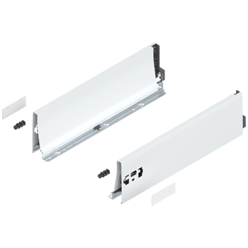 BLUM 378K4002SA Bok szuflady TANDEMBOX, wysokość K (115 mm), dł.=400 mm, lewy+prawy, do TANDEMBOX antaro, BIAŁY