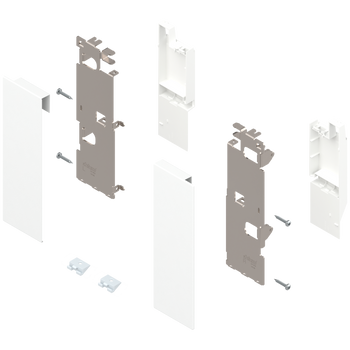 BLUM ZI7.3CS0 Mocowanie frontu LEGRABOX, wys. C, do szuflady wewnętrznej z relingiem, lewe+prawe, do LEGRABOX pure BIAŁY MAT