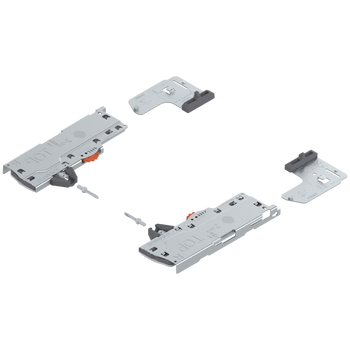 BLUM T60L7140 Zestaw (Jednostka TIP-ON BLUMOTION + Zabierak + Adapter), do LEGRABOX, do MOVENTO, Typ S1, dł. NL=270-349 mm, Całkowita waga szuflady=10-20 kg, prawy+lewy