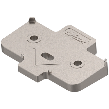 BLUM 171A5040 podkładka kątowa, krzyżakowa, +5°, wersja na wkręty, wysokość: 3 mm