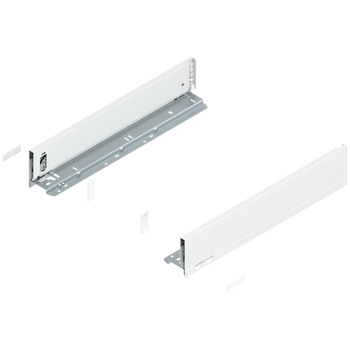 BLUM 770M4502 Bok szuflady LEGRABOX, wysokość M (90.5 mm), dł.=450 mm, lewy+prawy, do LEGRABOX pure BIAŁY MAT