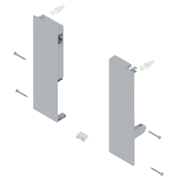 BLUM ZIF.76D0 Mocowanie frontu TANDEMBOX , wys. D, do szuflady wewnętrznej z pojedynczym relingiem, lewe+prawe DO TANDEMBOX ANTARO SZARY