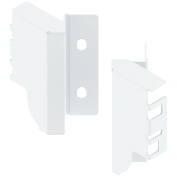 BLUM Z30M000S.45ECK-RW MP SEIW Uchwyt drewnianej ścianki tylnej TANDEMBOX, wys. M (96,5 mm), do SPACE CORNER, prawy+lewy BIAŁY