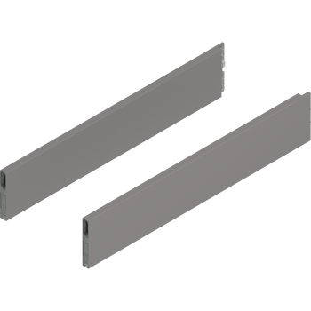 BLUM ZL4.550S.E MERIVOBOX BOXCAP, dł.=550 mm, wysokość E, lewy+prawy, SZARY INDIUM MAT