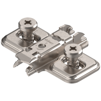 BLUM 173L8100 CLIP prowadnik, krzyżakowy, 0 mm, Stal, na zamont. EURO wkręty, RW: otwór podłużny