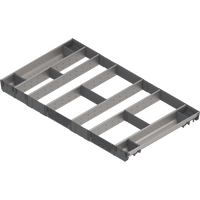 BLUM ZSI.10VUI7 ORGA-LINE wkład kombi (całkowite wypełnienie), do szuflady standardowej TANDEMBOX, dł. NL=550 mm, szer. korpusu KB=1000mm INOX