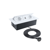 Design Light KOMBI BOX USB A C gniazdo meblowe, kolor biały