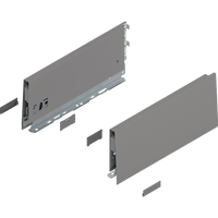 BLUM 470K3002S Z R+L V-1SW-M Bok MERIVOBOX, wysokość K (129 mm), dł.=300 mm, lewy+prawy, SZARY INDIUM MAT