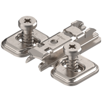 BLUM 173L8300 CLIP prowadnik, krzyżakowy, 0 mm, Stal, na zamont. EURO wkręty, RW: otwór podłużny